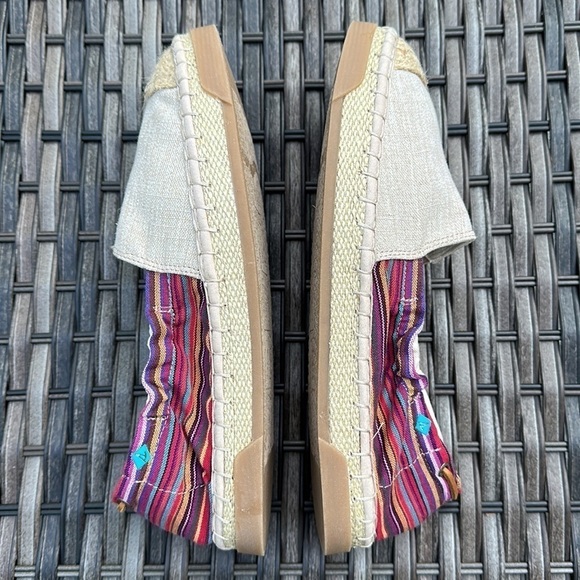 Nwot SPERRY TOP-SIDER Women's Laurel Reef Espadrille - Oatmeal/Caribbean Stripe - Picture 5 of 16